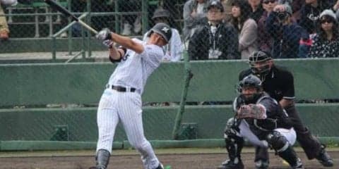 プロでもひときわ目立つ体　ロッテドラ1安田「4番・三塁」で“デビュー”＆安打
