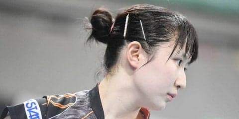 早田ひな 代表団体戦シングルス初V 日本は無敗で決勝トーナメント進出！＜チームワールドカップ＞