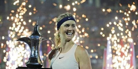 スビトリーナがカサキナを破って連覇達成[ドバイ・デューティフリー・テニス選手権]