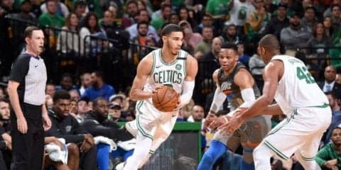 アービングに代わりテイタムが牽引するセルティックス、好調サンダーに大逆転勝利