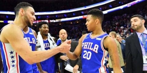 全体1位指名のマーケル・フルツが5カ月ぶりの復帰、シクサーズの大きな後押しに