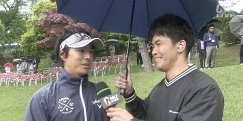 開局初の練習ラウンド生中継で武井壮が小平智・石川遼にインタビュー