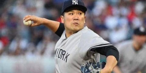 【MLB】田中将大、大谷と対戦お預けも6回1失点の快投　今季最多9奪三振で4勝目の権利