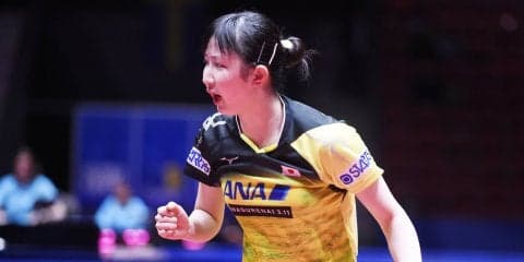 日本女子第2戦、早田がエジプトのエースを下し快勝【世界卓球2018】