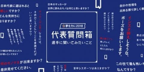 サッカー日本代表26名がファンの質問に回答！動画「代表質問箱II」公開