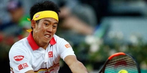【速報】錦織、世界28位に完勝して2年ぶり3回目のベスト8入り[男子テニスATPワールドツアー マスターズ1000 ローマ]