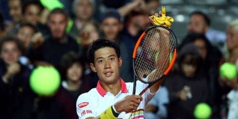好調の錦織、完勝でベスト8進出。次戦でジョコビッチと対戦[男子テニスATPワールドツアー マスターズ1000 ローマ]