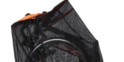 メッシュ素材で中の自転車が見える「コンパクトメッシュ輪行バッグ」発売