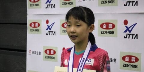 張本美和が3年ぶり2度目の日本一＜卓球・全日本ホカバ＞