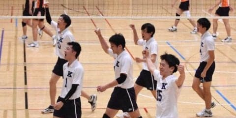 【バレーボール部男子】　インカレ２回戦で法大に勝利し、３回戦進出！