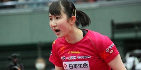 【卓球】早田ひな、初のベスト4進出　準決勝は盟友・伊藤美誠と＜全日本卓球2019・女子単＞