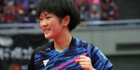【卓球】14歳木原美悠　佐藤瞳のカットを攻略し逆転勝利　