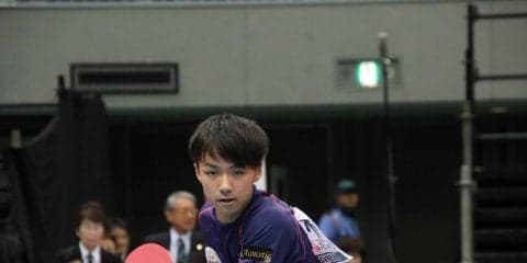 【卓球】愛工大・木造　自身初の準決勝は水谷と