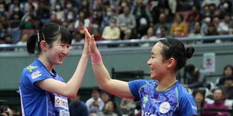 【卓球】“みまひな”がカット打ち抜き決勝へ　連覇に王手＜全日本卓球2019・女子複＞