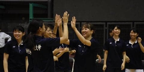 【バドミントン部女子】　３ー０で羽衣国際大に勝利し３回戦へ