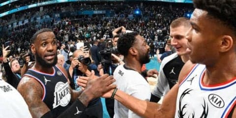 3人のシューターを起点に逆転したチーム・レブロンがチーム・ヤニスを下す
