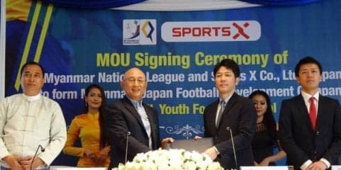 スポーツX、ミャンマーサッカー代表チームの強化を目的とした合弁会社設立
