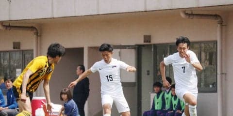 【サッカー部】関東リーグ開幕！黒星発進も、桐・奥谷は左サイドからチャンスを演出「倉さんに言われて…」