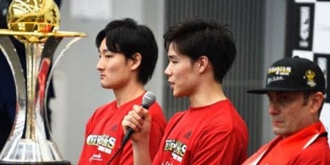 大活躍でファイナルMVPに輝いた馬場雄大「満足せず戦いたいのが正直な気持ち」