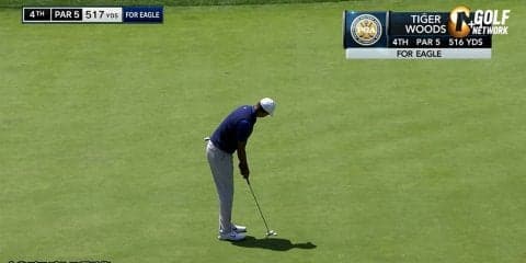 【動画】メジャー連勝を狙うタイガー・ウッズは2オーバー51位発進