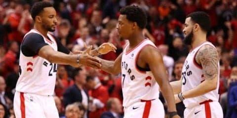 レナードが万全でないもののセカンドユニットが奮起、ラプターズが2勝2敗のタイに
