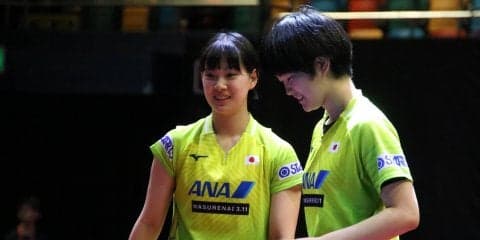 【卓球】エリアカコンビ、石川・平野組破る金星  長崎「1＋1が10になる」＜香港OP・女子複＞