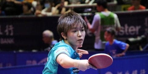 【卓球】 芝田沙季「作戦通りだった」 佐藤瞳とのミキハウス対決を制す＜香港OP＞