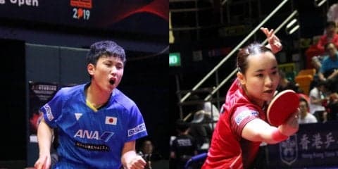 【卓球】張本智和、伊藤美誠アベック優勝なるか　ともに中国勢と決戦＜香港OP＞