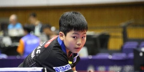 12歳・松島輝空「2-1リードでチャンスあった」韓国若手左腕に肉薄＜ライオン卓球ジャパンOP荻村杯＞