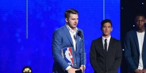 新人王を受賞したマブスのルカ・ドンチッチ「うれしい。これは特別なことだよ」