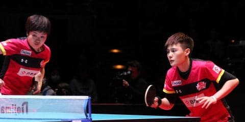 【Tリーグ】日本生命レッドエルフ、昨季ベストペア賞の常晨晨・蒋慧の自由契約を発表