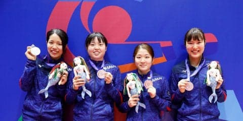 安藤、笹尾らの女子団体準V　男女合計5個のメダルを獲得＜卓球・ユニバーシアード＞