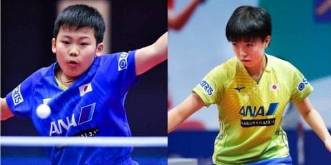 【今週の日本の卓球】松島輝空カデット男子優勝、小塩遥菜3冠　ジュニアサーキット香港OP全日程終了