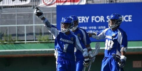 【ラクロス部男子】 リーグ第２戦、窮地を乗り切り神大に勝利！