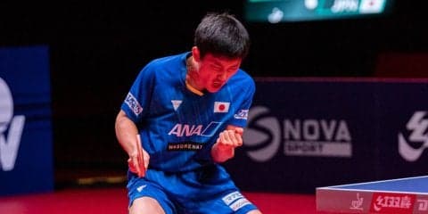 張本智和、決勝へ　ポルトガルのエース圧倒＜卓球・ブルガリアオープン＞