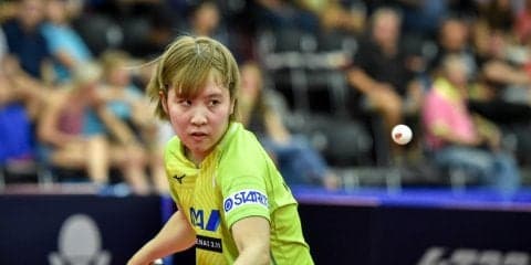 平野美宇、中国選手に大逆転勝利　準決勝は石川佳純と＜卓球・チェコオープン＞