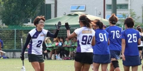【女子ラクロス部】ホーム会場で１３点差つけ圧勝！FINAL４入りに王手！