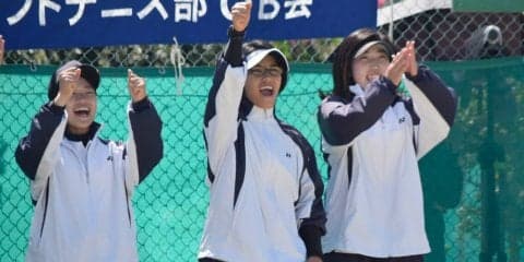 【ソフトテニス部女子】１勝２敗で２日目のあすへ