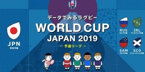 見やすい！わかりやすい！日本vロシアをデータで紐解く「データで見るラグビー」を公開中！