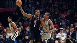 レナードがシーズンハイの38得点、クリッパーズがスパーズの連勝をストップ