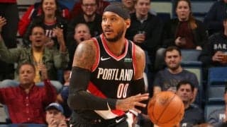 カーメロ・アンソニーが約1年ぶりの実戦復帰「またコートに戻ってこられて最高」