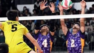 男子は鎮西がストレート勝ち　早実は１回戦で姿消す　春高バレー速報（４）