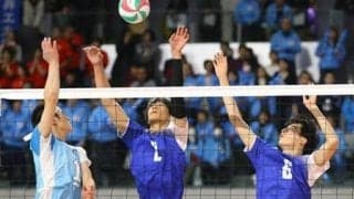 松本国際が準々決勝進出　女子は共栄学園がフルセット勝利　春高バレー速報（１）