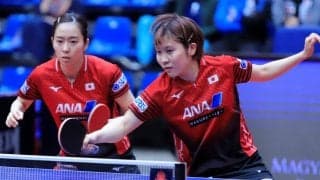 石川/平野、抜群のコンビネーションで8強入り＜卓球・カタールオープン＞