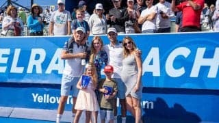 テニス選手たちの子供たちと過ごす貴重な時間