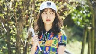 【内田理央ゴルフレッスン】存在感大のポロシャツを主役に軽やかコーデ