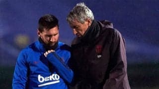 バルサ監督セティエン、再開初戦に向けてメッシとスアレスの状態を説明