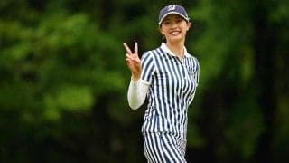 川崎志穂、3アンダー好発進　イーグル1号に「うれしいです」　…第1Rを終えて