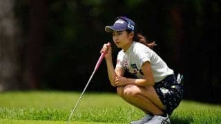 19歳の注目新人・安田祐香、最終9番バーディーで予選通過圏内！　「いいスタート切れた」