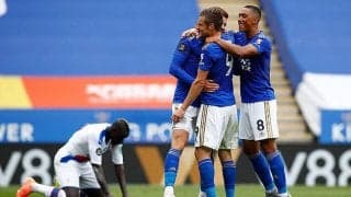 ヴァーディのメモリアルゴールなど3ゴールを奪ったレスターがリーグ再開後初勝利を飾る！《プレミアリーグ》